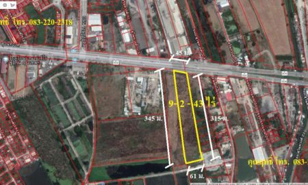 ขายที่ดิน - ขายที่ดินติดถนนสุวินทวงศ์ เนื้อที่ 9-2-43 ไร่ ตรงข้ามโรงงานซีพีเอฟ มีนบุรี