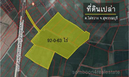 ขายที่ดิน - ขายทีดิน 92-0-63 ไร่ ติดถนนเลี่ยงเมืองสุพรรณบุรี