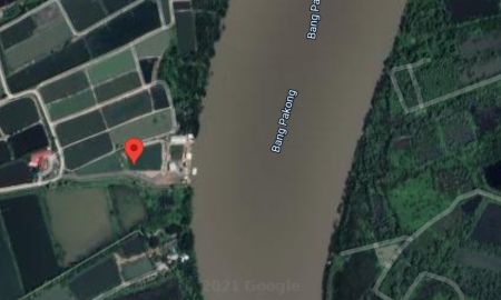 ขายที่ดิน - ขายที่บ่อติดแม่น้ำบางปะกง 8 ไร่ ติดลำรางเชื่อมแม่น้ำบางปะกง ใกล้ถ.มอเตอร์เวย์(7) - 11 กม. จ.ฉะเชิงเทรา