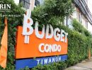 ขายคอนโด - ขาย Budget Condo ชั้น 8 ใกล้ MRT กระทรวงสาธารณสุข เนื้อที่ 24 ตรม. วิวธรรมชาติ ซอยติวานนท์ 3