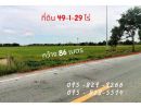 ขายที่ดิน - ขายที่ดิน 49-1-29 ไร่ ติดถนนหลักสาธารณะ 12 ม.ใกล้ ม.ชินวัตร สาธารณูปโภค บางเตย-สามโคก ปทุมธานี