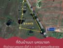 ขายที่ดิน - ขายที่ดินสามเหลี่ยมชายธง 2-1-2.0 ไร่ บ้านนา นครนายก หน้ากว้างติดถนนดำ 125 ม. โฉนดครุฑแดง เหมาะสำหรับท่านที่ดวงแข็ง