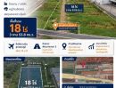 - โอกาสลงทุนหายาก! ที่ดินแปลงใหญ่ 18 ไร่ ใกล้สนามบินสุวรรณภูมิ ทำเลศักยภาพสูง รองรับธุรกิจโลจิสติกส์