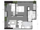  - ขายคอนโด 1 Bed Plus, Noble Around Ari ติด BTS อารีย์ ห้องมุมชั้น 17 ขนาด 44.89 ตรม. ห้องเปล่า สภาพดี วิวสวย ต่ำกว่าราคาตลาด