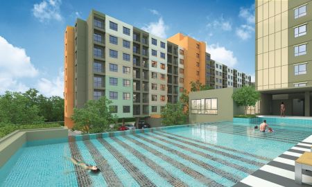 ให้เช่าคอนโด - Lumpini Ville Ratburana-Riverview 2 Condo for rent : , 23 sq.m. 2nd floor., B Building .Same floor with the swimming pool and fitness.With fully furni