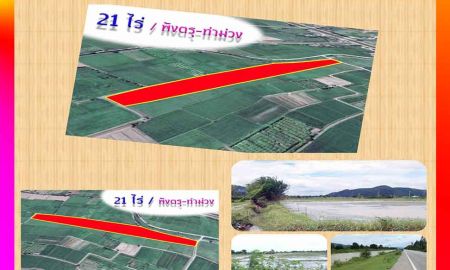 ขายที่ดิน - ขายที่ดินติดคลองน้ำ 21 ไร่ เหมาะทำการเกษตร พังตรุ ท่าม่วง กาญจนบุรี