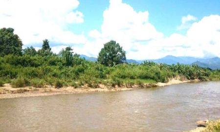 ขายที่ดิน - ที่ดินสวยมาก ติดแม่น้ำแตง อ.แม่แตง เชียงใหม่ หน้ากว้างติดแม่น้ำยาว ประมาณ150 เมตร มีลำเหมืองน้ำไหลข้างที่ดิน