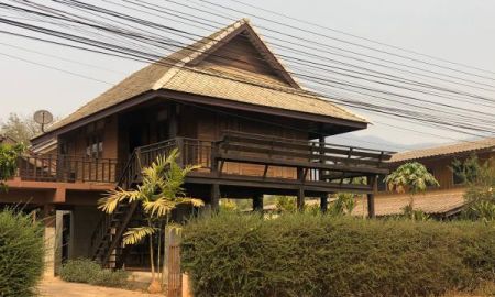 ขายบ้าน - ขายบ้านไม้เรือนไทย แม่วาง เชียงใหม่ ติดถนนทางหลวง 1013 บ้านสวย พร้อมเฟอร์นิเจอร์