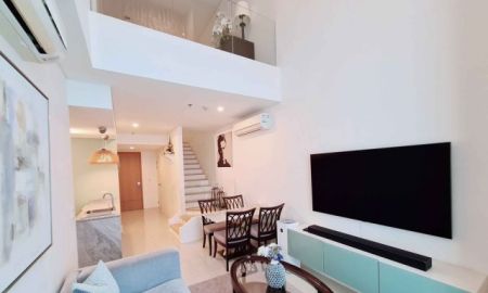 ให้เช่าคอนโด - code3682 villa asoke Spacious Two bed duplex asoke below market price Only 160m to MRT petcheburi