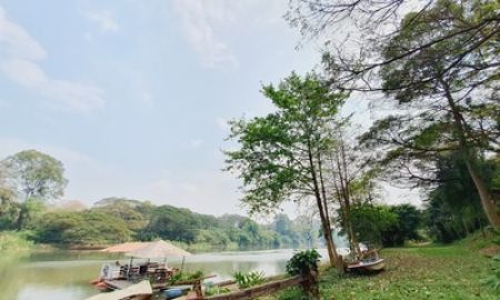 ขายที่ดิน - ขายที่ดินพร้อมบ้าน3หลังติดริมแม่น้ำ แควน้อย เมืองกาญจนบุรี บรรยากาศวิวดีมาก น้ำใสมาก ลมเย็น