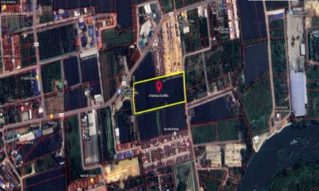 ขายที่ดิน - ขายที่ดิน สามพราน นครปฐม ซอยโรมัน ใกล้วัดดงเกตุ เนื้อที่ 8 ไร่ สี่เหลี่ยมสวย