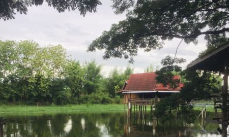 ขายที่ดิน - ขายบ่อปลาขนาดใหญ่พร้อมเรือนไทยกลางน้ำ เหมาะทำตลาดน้ำ ร้านอาหาร บ่อตกปลา