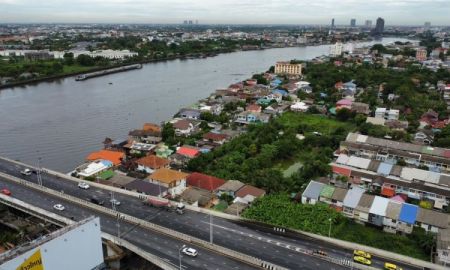 ขายที่ดิน - ขายที่ดินเปล่าติดถนนใหญ่ใต้สะพานพระราม 5 เนื้อที่ 226.4 ตรว. ผังสีแดง หน้ากว้าง 33 เมตร ลึก 27 เมตร ที่ถมแล้ว ห่างแม่น้ำเจ้าพระยา 100 เมตร