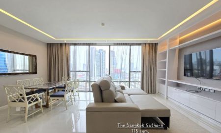 ให้เช่าคอนโด - ให้เช่า คอนโด 2 bedrooms modern furnished เดอะ แบงค็อก สาทร 118 ตรม. near BTS Surasak and expressway