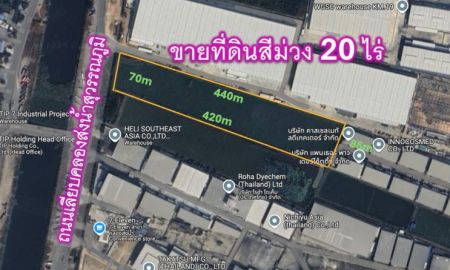 ขายที่ดิน - ขายที่ดินสีม่วง ถนนเทพารักษ์ กม 19 เหมาะทำโรงงานหรือโกดัง