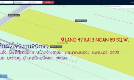 ขายที่ดิน - ที่ดิน47ไร่3งาน89ตรว. ถมแล้ว พื้นที่สีม่วงลาย หน้ากว้าง 163ม. ถนน ทางหลวงหมายเลข3376 ตำบล มะขามคู่ อำเภอนิคมพัฒนา ระยอง