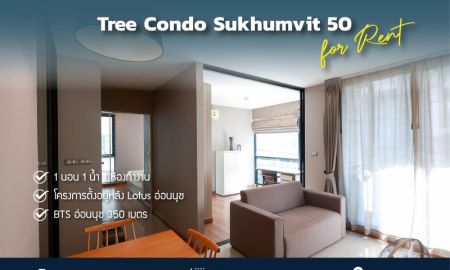 ให้เช่าคอนโด - ให้เช่า คอนโด Tree Condo สุขุมวิท 50 ใกล้ BTS อ่อนนุช ชั้น 2 ห้องมุม เฟอร์นิเจอร์ครบ