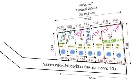 ขายที่ดิน - แบ่งขายที่ดิน ผ่อนได้ ดอกต่ำ ดาวน์น้อย 90.69 ถึง 160 ตรว. พร้อมถนนคอนกรีต ไฟฟิา ประปา ท่อระบายน้ำ ราคารวมถม ตรว.ละ15,000. จองด่วนก่อนหมดโอกาส