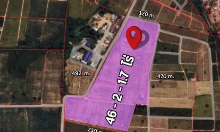 ขายที่ดิน - ขายที่ดินเขาคันทรงสีม่วงลายเนื้อที่ 46 ไร่ หน้ากว้างติดถนนลาดยาง490เมตร ใกล้นิคมWHA1-4กม. อ.ศรีราชา จ.ชลบุรี