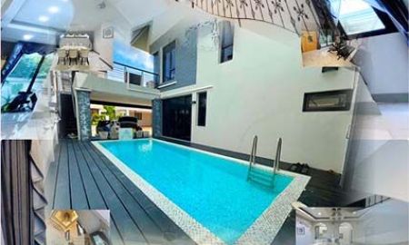 ให้เช่าบ้าน - สนุกเวคพาร์ค บางบอน3 ซาวน่า ฟิตเนส ให้เช่าคฤหาสน์หรู PoolVilla แอร์9ตัว 4นอน ลดราคาครึ่ง ครัวฝรั่ง ครัวไทย 2ชั้น 123 ตารางวา 513ตรม.