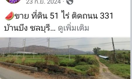 ขายที่ดิน - ขายที่ดิน 51 ไร่ ตำบลหนองไผ่แก้ว อำเภอบ้านบึง ชลบุรี