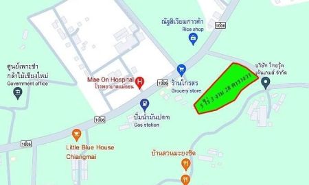 ขายที่ดิน - ขายด่วนที่ดินราคาถูกใกล้ รพ.แม่ออน ติดถนนดำ ขนาด 5-3-28 ไร่