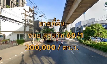 ขายที่ดิน - ขายที่ดิน ซอยสุขุมวิท 60/1 แขวงพระโขนงใต้ เขตพระโขนง เนื้อที่ ~1 ไร่
