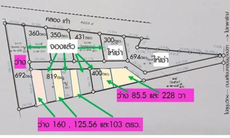 ขายที่ดิน - ขายที่ดิน 85.5-692.4วา 15,000-16,000/วา ด้านหน้าติดถนนคอนกรีต ตำแหน่งสวยมาก น้ำไฟพร้อม เหมาะสร้าง โกดัง,ห้องเช่า,บ้านอาศัย ถ.เลียบค.บางปลา