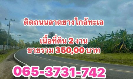 ขายที่ดิน - ที่ดินติดถนนลาดยางใกล้ทะเลหาดเจ้า ที่ดินสวยมากๆๆ น่าจับจองไว้ในอนาคต