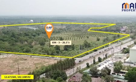 ขายที่ดิน - ขายที่ดิน แปลงใหญ่ ริมถนนสุขุมวิท เมืองจันทร์ 694 ไร่, จันทบุรี