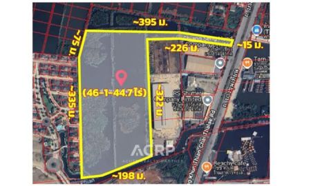 ขายที่ดิน - ขายที่ดินแปลงใหญ่ ติดถนนบางขุนเทียนชายทะเล ขนาด 46-1-44.7 ไร่