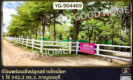 ขายที่ดิน - ที่ดินพร้อมสิ่งปลูกสร้างไทรโยค 1 ไร่ 342.2 ตร.ว. กาญจนบุรี ใกล้วัดเขาน้อยชินราช