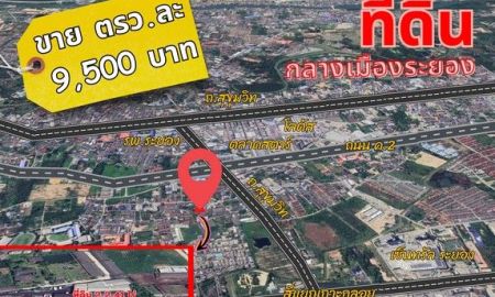 ขายที่ดิน - ขายที่ดิน ราคาต่ำกว่าตลาด ในอำเภอเมืองระยอง ใกล้เซนทรัล ตลาดสตาร์ ถนน ค.2