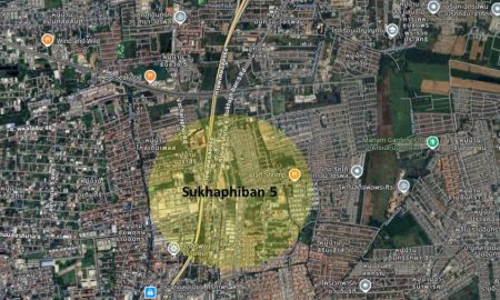 ขายที่ดิน - ขายที่ดินเปล่า 4 ไร่ ถนนสุขาภิบาล 5 ใกล้ทางด่วนฉลองรัช เหมาะแก่การลงทุน