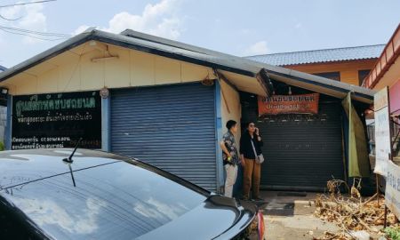 ขายที่ดิน - ขายที่ดินเปล่าพร้อมโครงบ้านในหมู่บ้านดอนกลอยใกล้วัดหมู่บ้านติดถนน