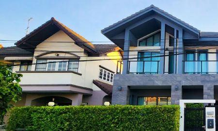 ขายบ้าน - ขาย/ให้เช่า บ้านเดี่ยวสร้างเอง ตั้งอยู่ในหมู่บ้านวัฒกาญจน์ ซ.ไทรม้า ถ.รัตนาธิเบศร์ สไตล์ Nordic ใกล้รถไฟฟ้าเพียง 3 นาที