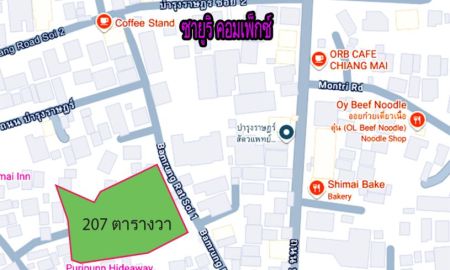 ขายที่ดิน - ขายที่ดิน 207 ตารางวา ตำบลวัดเกตุ เชียงใหม่ ตารางวาละ 45,894 บาท