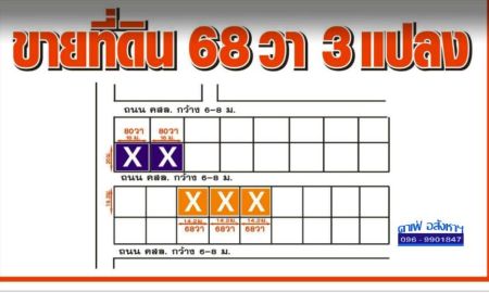 ขายที่ดิน - ขายที่ดินเปล่า ใกล้ถนนพระยาสุเรนทร์ - ถนนคู้บอน ทำเลสวย