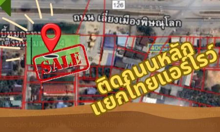 ขายที่ดิน - ขายที่ดิน ทำเลทอง ติดถนนหลักเลี่ยงเมือง แยกไทยแอร์โรว์ พิษณุโลก