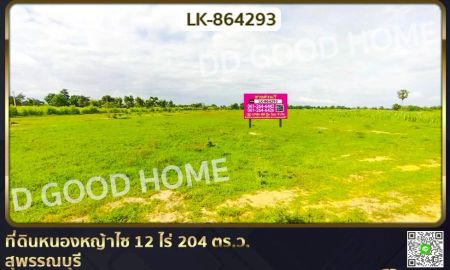 ขายที่ดิน - ที่ดินหนองหญ้าไซ 12 ไร่ 204 ตร.ว. สุพรรณบุรี ใกล้โรงเรียนบ้านหนองสำโรง