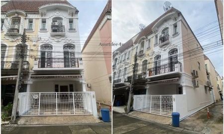 ให้เช่าทาวน์เฮาส์ - ให้เช่าทาวน์โฮม 3 ชั้น ห้องริม กลางเมือง มอนติคาโร ใกล้รถไฟฟ้าวัดเสมียนนารี ประชานิเวศน์ รับสัตว์เลี้ยง