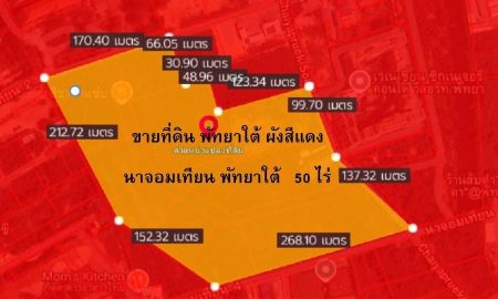 ขายที่ดิน - ขายที่ดินแปลงใหญ่ พัทยาใต้ 50 ไร่ ผังเมืองสีแดง ใกล้ทะเล สุขุมวิท ทำเลทองเพื่อการลงทุน