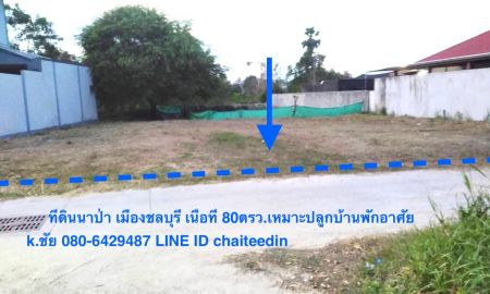 ขายที่ดิน - ขายที่ดิน 80ตร.วใกล้นิคมอมตะซิตี้ชลบุรี ห่างจากถนนบายพาสเลี่ยงเมืองชลบุรี