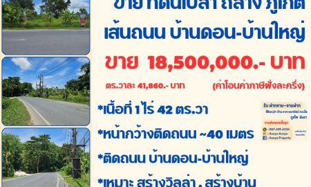 ขายที่ดิน - ขาย #ขายที่ดินบ้านดอน #ขายที่ดินเปล่าบ้านดอนบ้านใหญ่ #ที่ดินติดวิลล่า