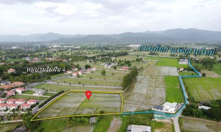 ขายที่ดิน - ที่นา 6-1-35.7 ไร่ ติดรั้วบ้านในฝัน ใกล้สันกำแพงสายใหม่ 600 เมตร