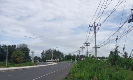 ขายที่ดิน - ขายที่ดินโฉนด 56 ไร่ 2 งาน 13 ตรว.ผังแปลงสวย ติดถนน 3218 ฆัวกินห้วยมงคล