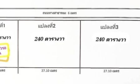 ขายที่ดิน - ขายที่ดินผ่อน ได้ 3 ปี อ.นิคมพัฒนา จ.ระยอง ซอย 8 สาย 13 พื้นที่ 240 ตรว.