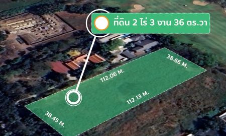 ขายที่ดิน - ที่ดินหมู่บ้านนวธานี ด้านหน้าติดถนนเมน ด้านหลังติดสนามกอล์ฟ