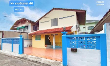 บ้าน - ขาย/ให้เช่า บ้านดี่ยว 50 ตร.ว. ซอยรามอินทรา46 แยก4-1 พร้อมเฟอร์นิเจอร์ แอร์ พร้อมอยู่ ใกล้รถไฟฟ้าสายสีชมพูรามอินทรา กม.6