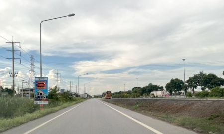 ขายที่ดิน - ขายที่ดินติดถนนสายเอเชีย หน้านิคมไฮเทค บางปะอิน ถมแล้วทั้งแปลง หน้ากว้าง 70 เมตร